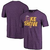 Men's Los Angeles Lakers Fanatics Purple T-Shirt FengYun,baseball caps,new era cap wholesale,wholesale hats